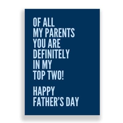 Father's Day  Card | Definitely in My Top Two!