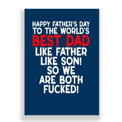Father's Day  Card | Like Father Like Son