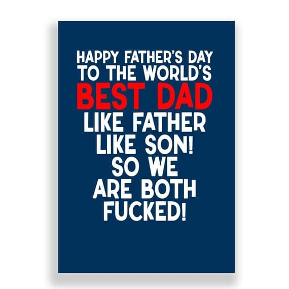 Father's Day  Card | Like Father Like Son