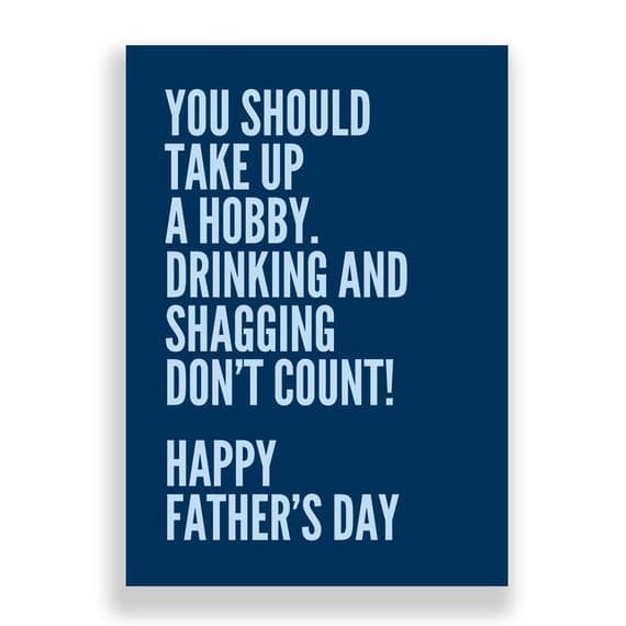 Father's Day  Card | Take Up A Hobby!