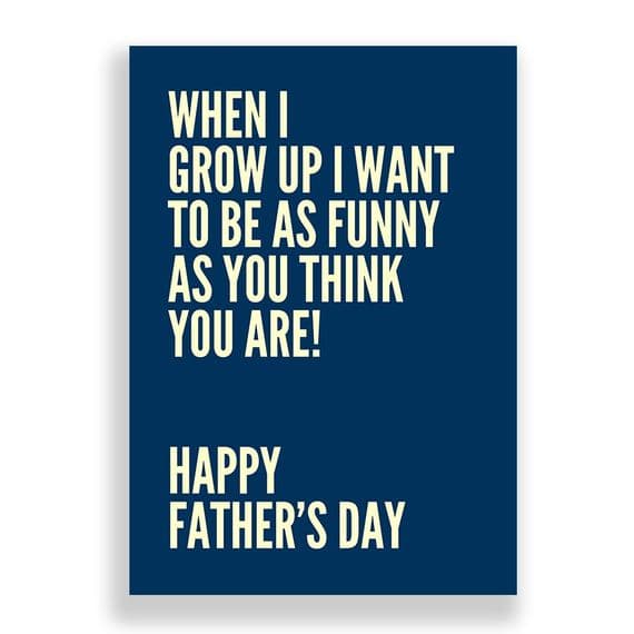 Father's Day  Card | When I Grow Up!