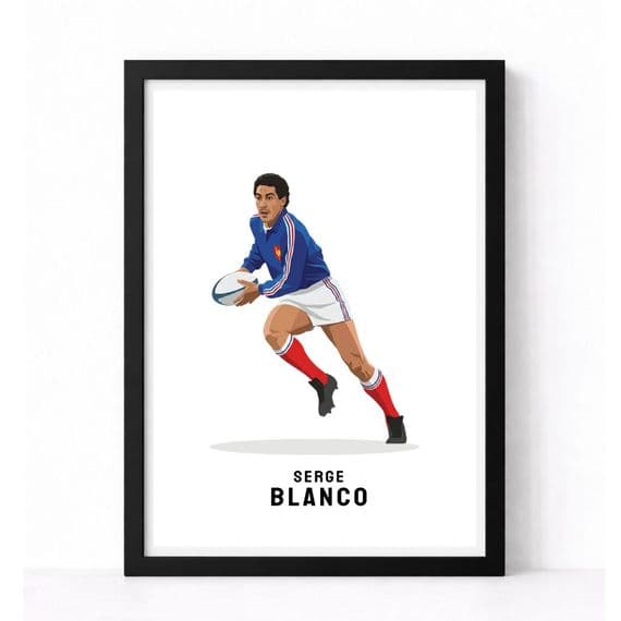 France Rugby Print | Serge Blanco