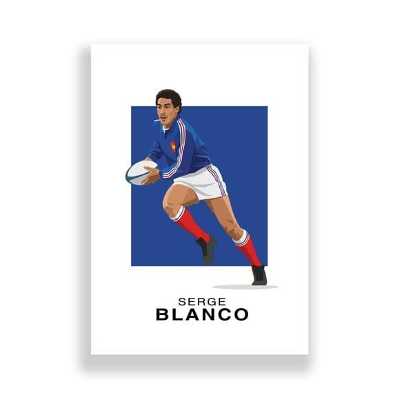 France Rugby Print | Serge Blanco