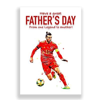 Gareth Bale Father's Day Card