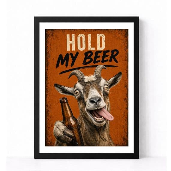 Goat Humour | Hold My Beer!