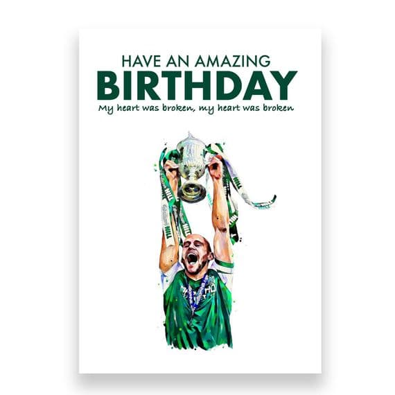 Hibernian Birthday Card | David Gray