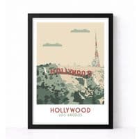 HOLLYWOOD | LOS ANGLES | TRAVEL PRINT