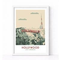 HOLLYWOOD | LOS ANGLES | TRAVEL PRINT