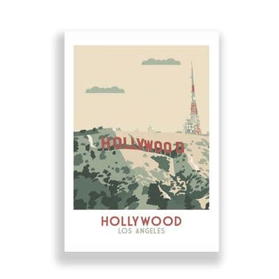 HOLLYWOOD | LOS ANGLES | TRAVEL PRINT