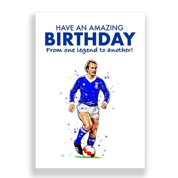 Ipswich Town Birthday Card | Mick Mills