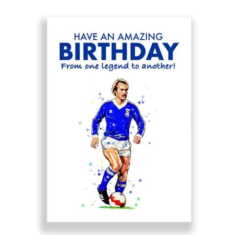 Ipswich Town Birthday Card | Mick Mills