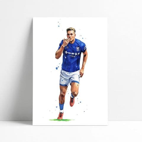 Ipswich Town | Liam Delap Art Print