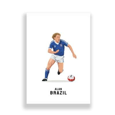 Ipswich Town Print | Alan Brazil