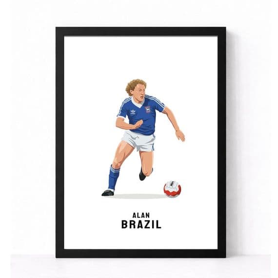 Ipswich Town Print | Alan Brazil