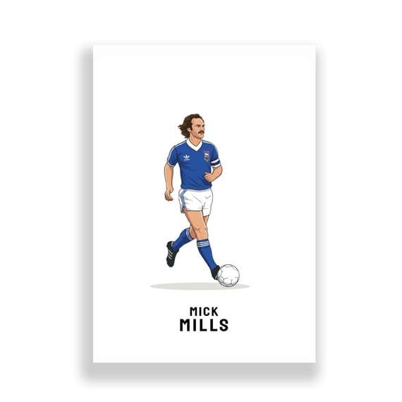 Ipswich Town Print | Mick Mills
