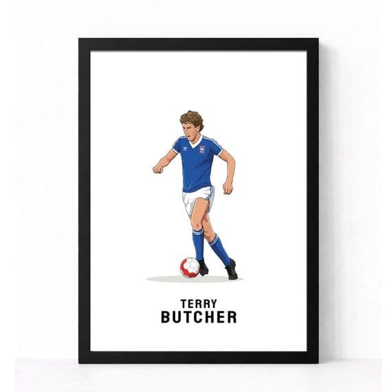Ipswich Town Print | Terry Butcher