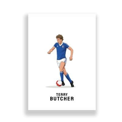 Ipswich Town Print | Terry Butcher