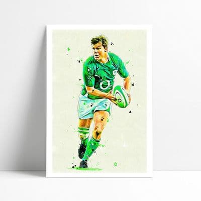 Ireland |  Brian O'Driscoll Art Print
