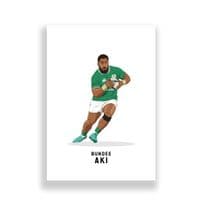 Ireland Rugby Print | Bundee Aki
