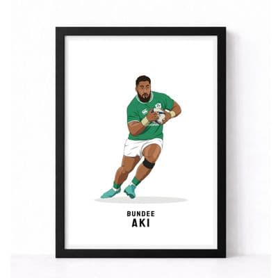Ireland Rugby Print | Bundee Aki