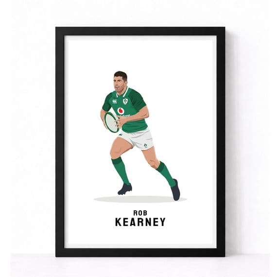 Ireland Rugby Print | Rob Kearney