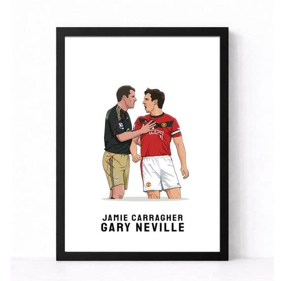 Jamie Carragher & Gary Neville Print
