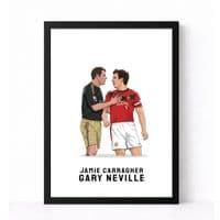 Jamie Carragher & Gary Neville Print