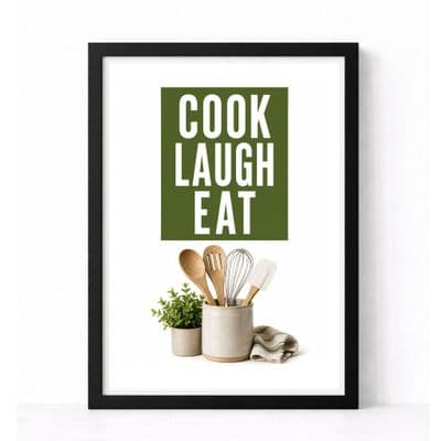 Kitchen Print | Cook Laugh Eat