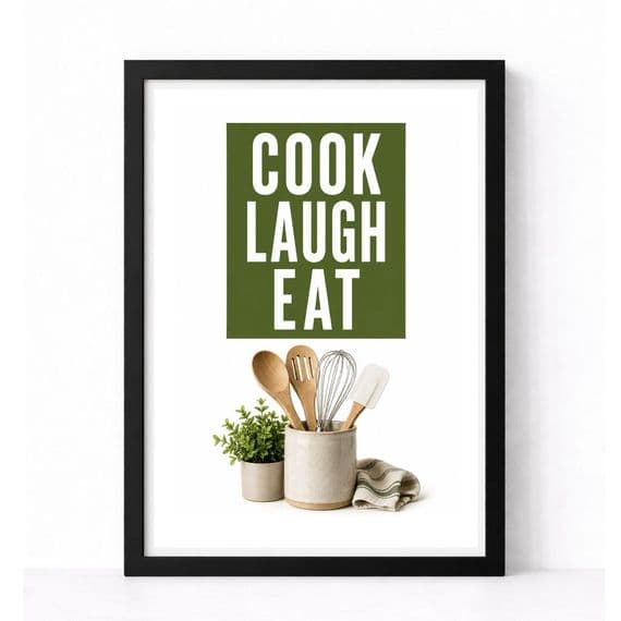 Kitchen Print | Cook Laugh Eat