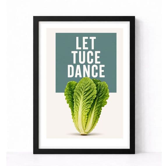 Kitchen Print | Lettuce Dance!
