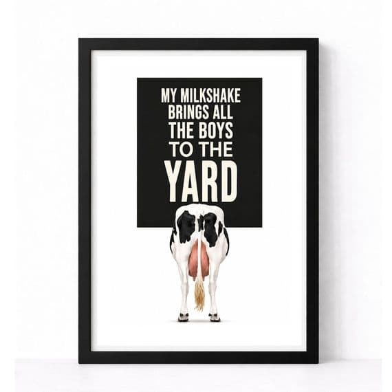 Kitchen Print | Milkshakes To The Yard!