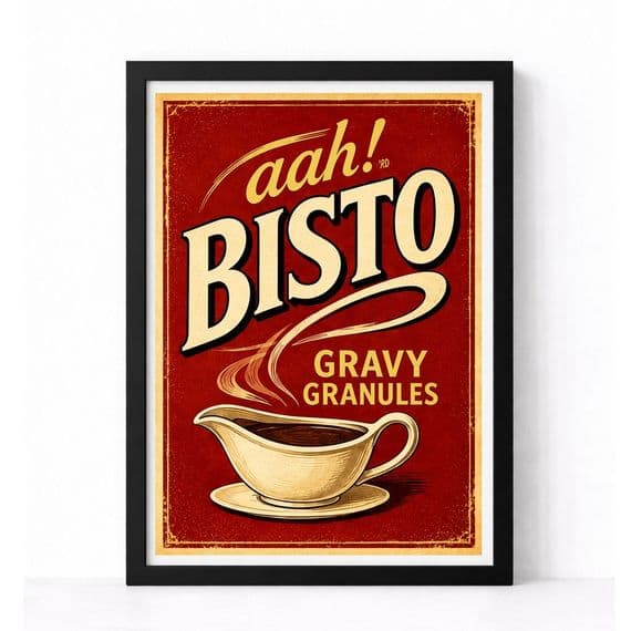 Kitchen Print | Retro Bistro Label