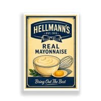 Kitchen Print | Retro Hellman's Mayo Label
