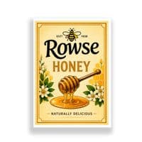 Kitchen Print | Retro Rowse Honey Label
