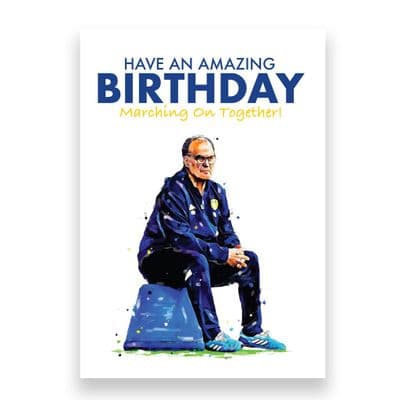 Leeds United Birthday Card | Marcelo Bielsa