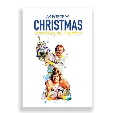 Leeds United Christmas Card | Billy Bremner | Gordon McQueen