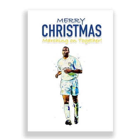 Leeds United Christmas Card | Lucas Radebe