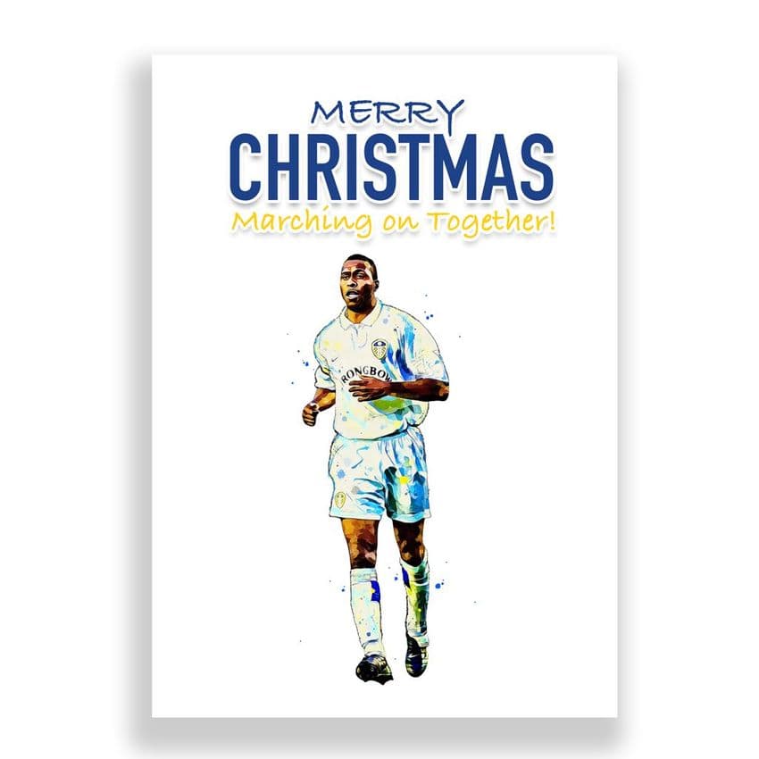 Leeds United Christmas Card | Lucas Radebe