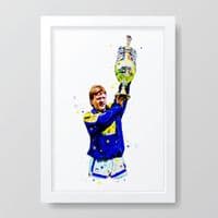 Leeds United | Gordon Strachan Art Print
