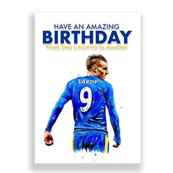 Leicester City Birthday Card | Jamie Vardy