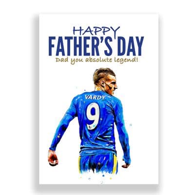 Leicester City Father's Day Card | Jamie Vardy