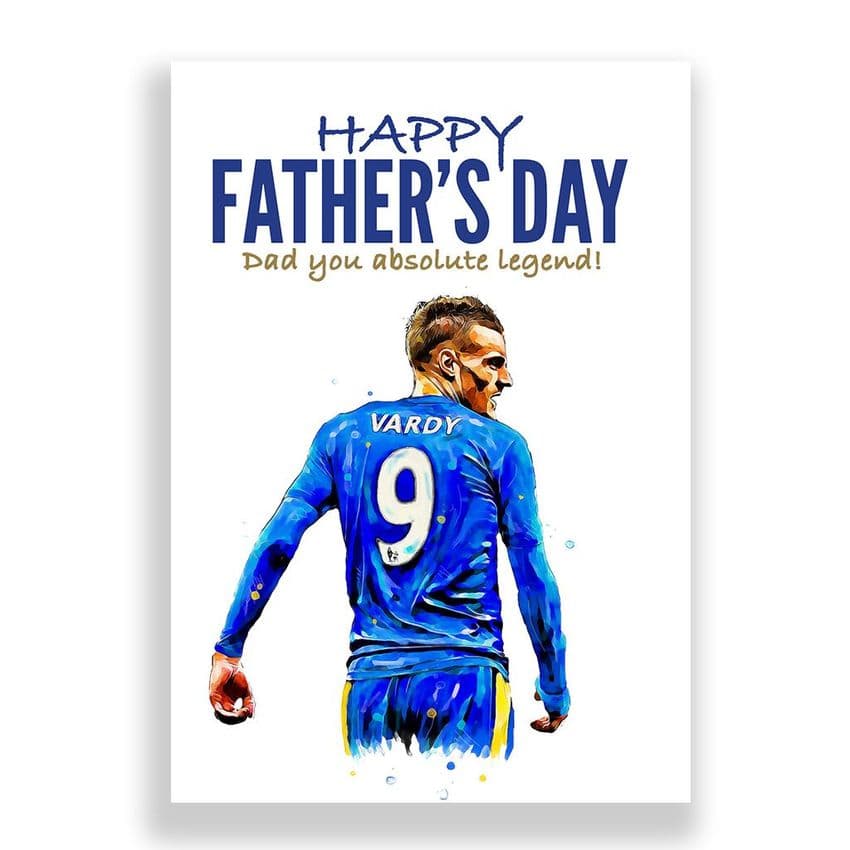 Leicester City Father's Day Card | Jamie Vardy