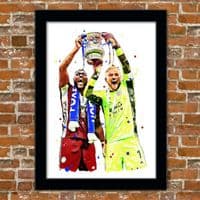 LEICESTER CITY - KASPER SCHMEICHEL & MORGAN