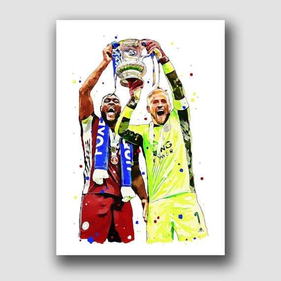 LEICESTER CITY - KASPER SCHMEICHEL & MORGAN