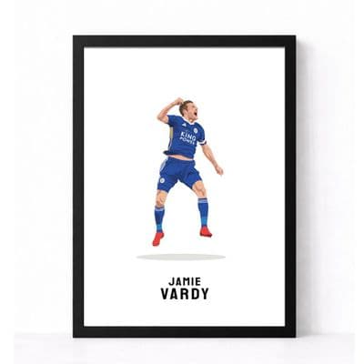 Leicester City Print | Jamie Vardy