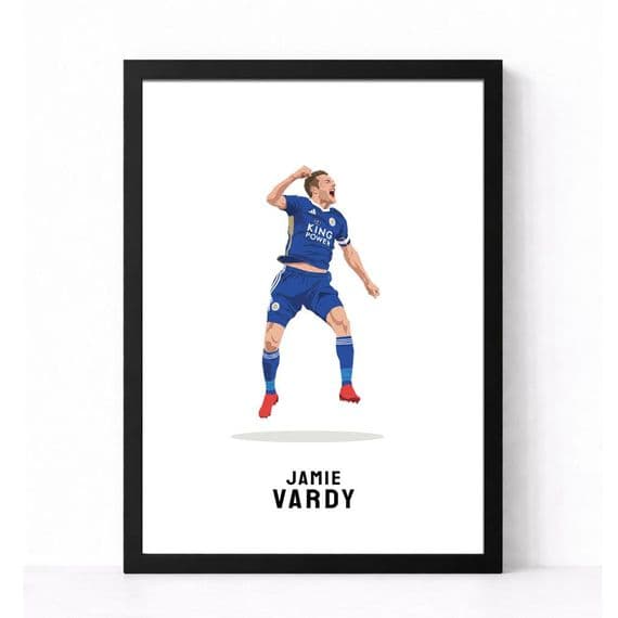 Leicester City Print | Jamie Vardy