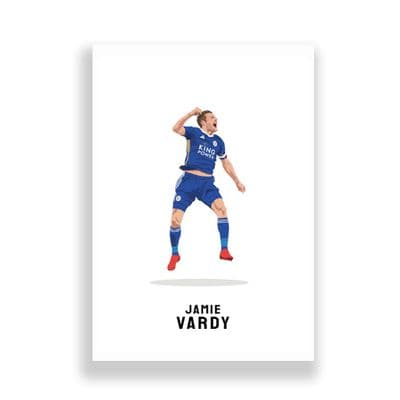 Leicester City Print | Jamie Vardy