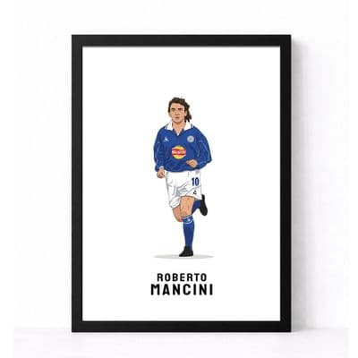 Leicester City Print | Roberto Mancini