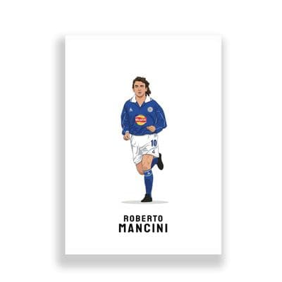 Leicester City Print | Roberto Mancini