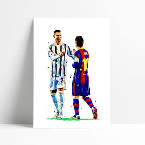Lionel Messi | Cristiano Ronaldo Art Print